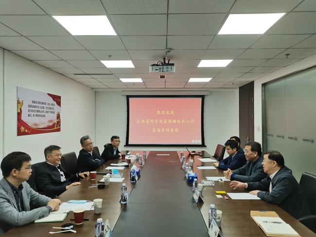 江西省科學(xué)院黨組書(shū)記、院長(zhǎng)宋德雄到訪有研集團(tuán)
